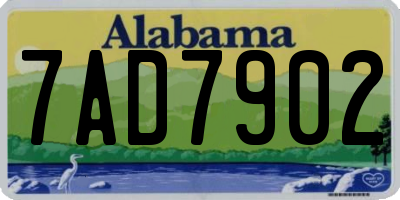 AL license plate 7AD7902