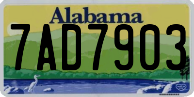 AL license plate 7AD7903