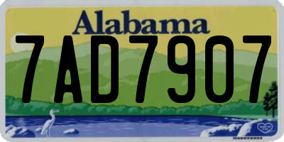 AL license plate 7AD7907
