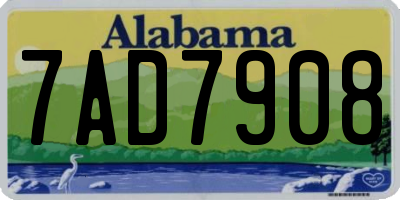 AL license plate 7AD7908