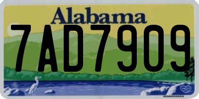 AL license plate 7AD7909