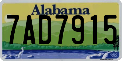 AL license plate 7AD7915