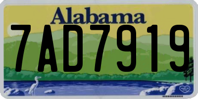 AL license plate 7AD7919