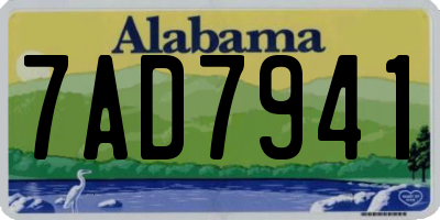 AL license plate 7AD7941