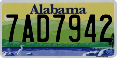 AL license plate 7AD7942
