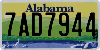 AL license plate 7AD7944