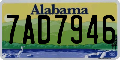 AL license plate 7AD7946