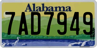 AL license plate 7AD7949