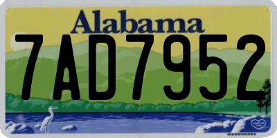AL license plate 7AD7952