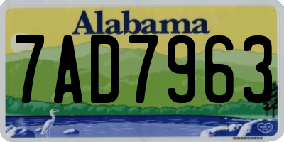 AL license plate 7AD7963