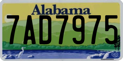 AL license plate 7AD7975