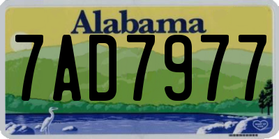 AL license plate 7AD7977