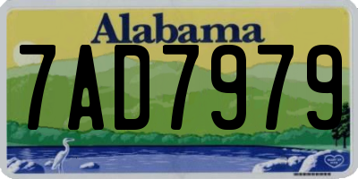 AL license plate 7AD7979