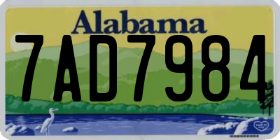 AL license plate 7AD7984