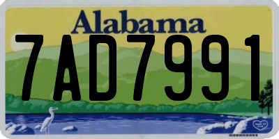 AL license plate 7AD7991