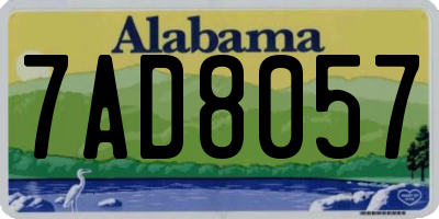 AL license plate 7AD8057