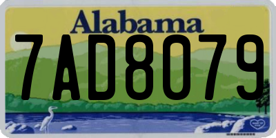 AL license plate 7AD8079