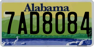 AL license plate 7AD8084