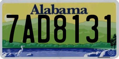 AL license plate 7AD8131