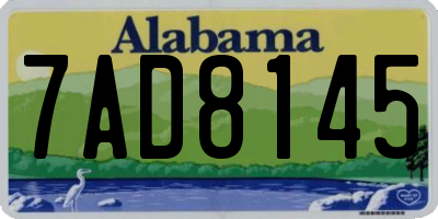 AL license plate 7AD8145