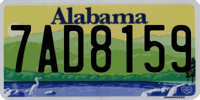 AL license plate 7AD8159