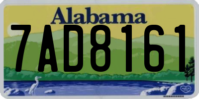 AL license plate 7AD8161