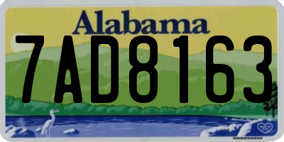 AL license plate 7AD8163