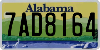 AL license plate 7AD8164