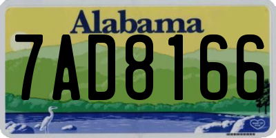 AL license plate 7AD8166
