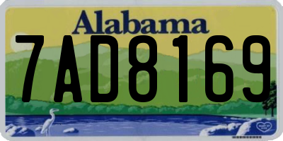 AL license plate 7AD8169