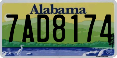 AL license plate 7AD8174