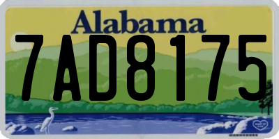 AL license plate 7AD8175