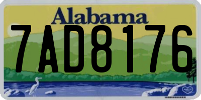 AL license plate 7AD8176