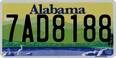 AL license plate 7AD8188