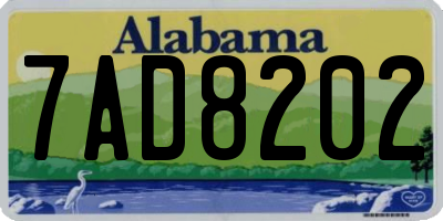 AL license plate 7AD8202