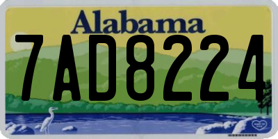 AL license plate 7AD8224