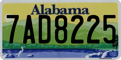 AL license plate 7AD8225