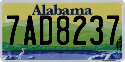 AL license plate 7AD8237