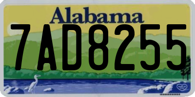 AL license plate 7AD8255