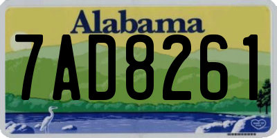AL license plate 7AD8261