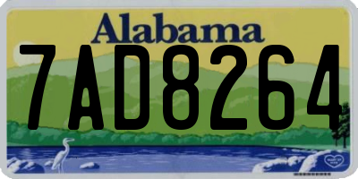 AL license plate 7AD8264