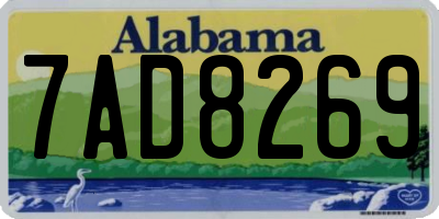 AL license plate 7AD8269