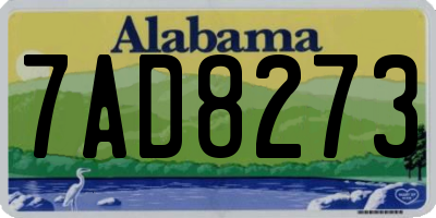 AL license plate 7AD8273