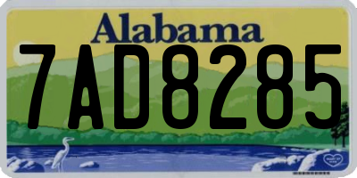 AL license plate 7AD8285