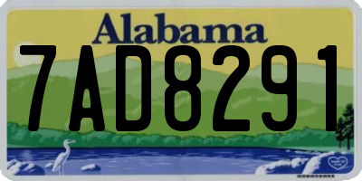 AL license plate 7AD8291