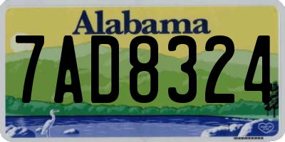 AL license plate 7AD8324