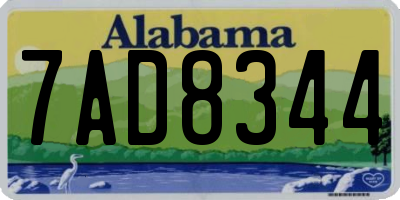 AL license plate 7AD8344