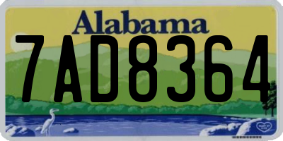 AL license plate 7AD8364