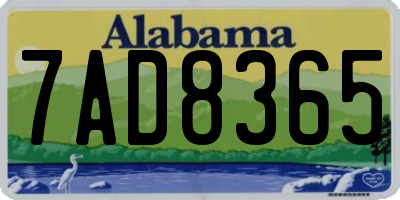 AL license plate 7AD8365