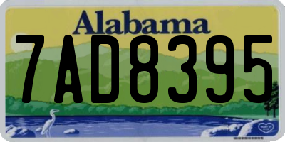 AL license plate 7AD8395
